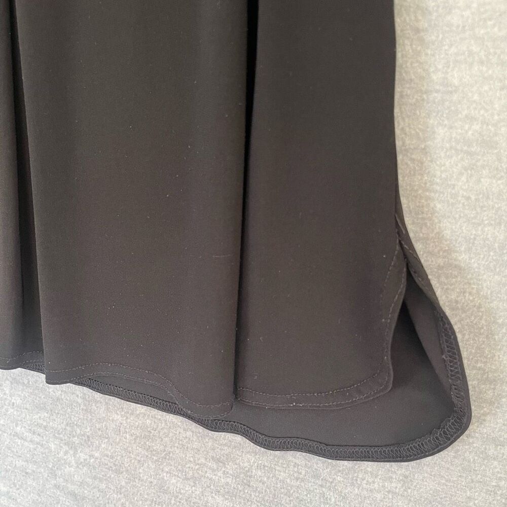 Joseph Ribkoff Black Pleated Sleeveless Top Womens 8 V Neck Career Office Blouse - Picture 3 of 8